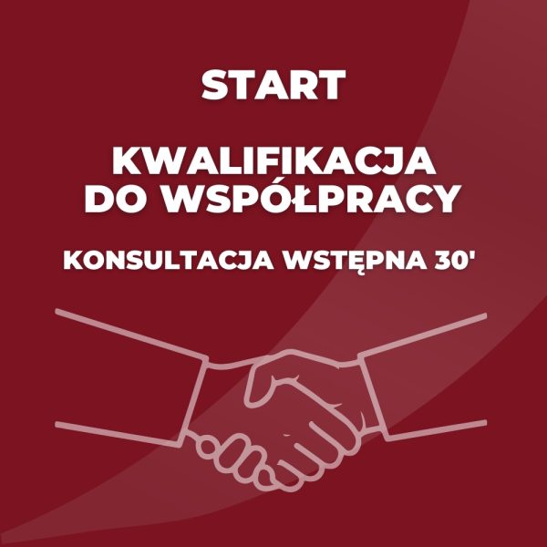 Konsultacja wstępna 1:1 - rozmowa kwalifikacyjna do współpracy